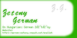 zeteny german business card